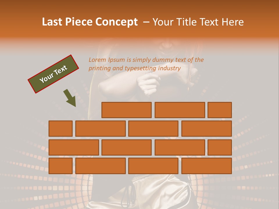 A Woman In A Black Dress Is Dancing PowerPoint Template