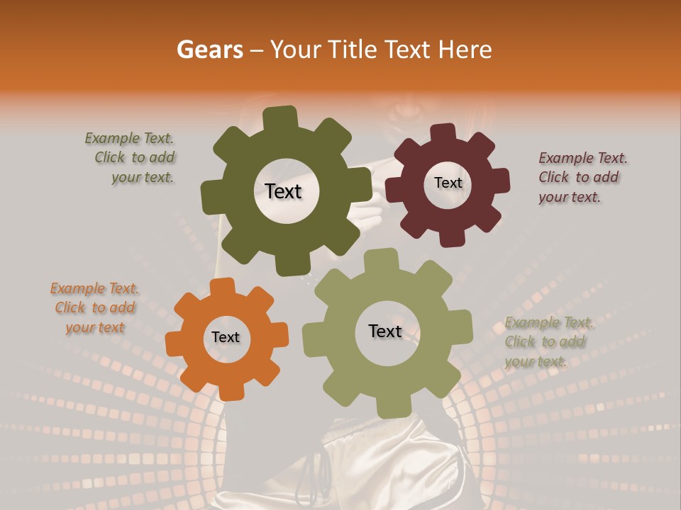 A Woman In A Black Dress Is Dancing PowerPoint Template