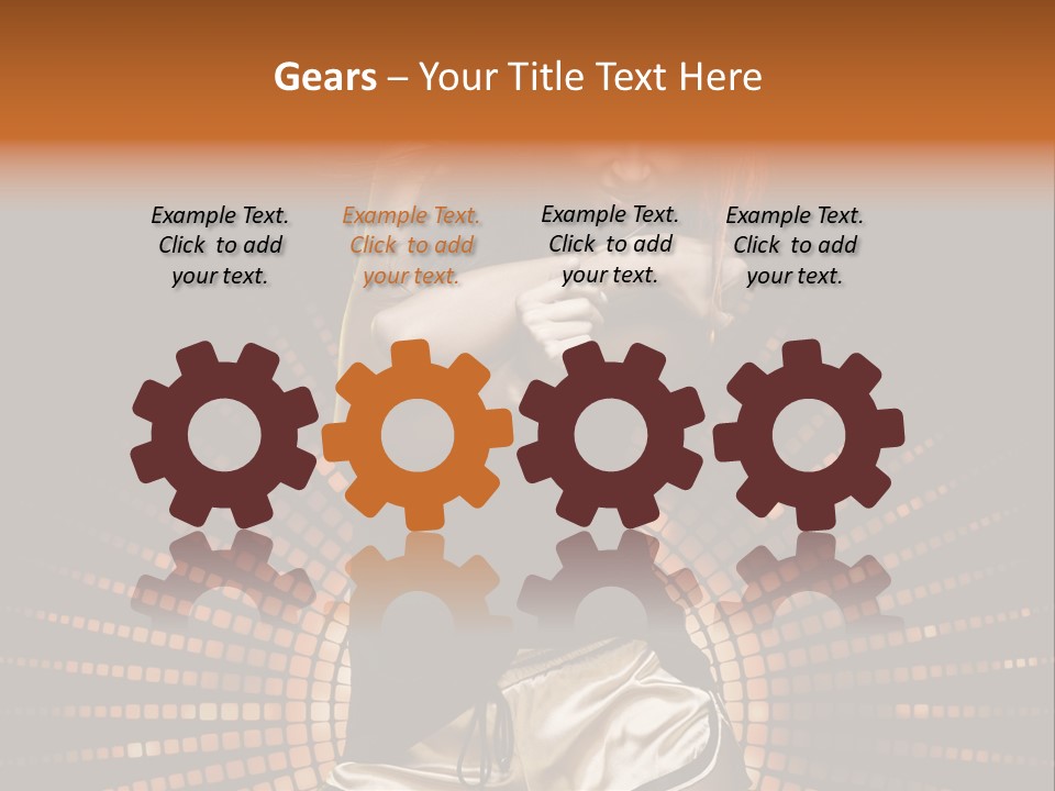 A Woman In A Black Dress Is Dancing PowerPoint Template