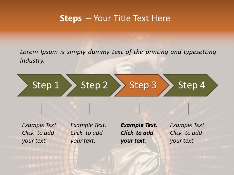 A Woman In A Black Dress Is Dancing PowerPoint Template