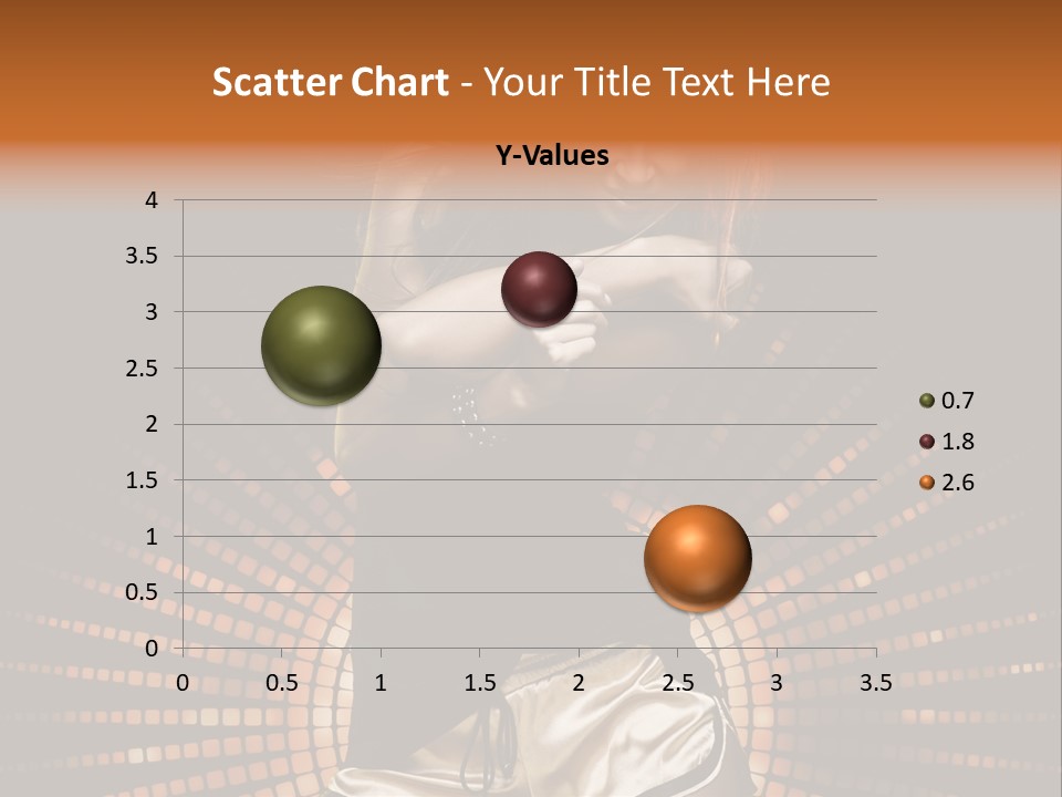 A Woman In A Black Dress Is Dancing PowerPoint Template