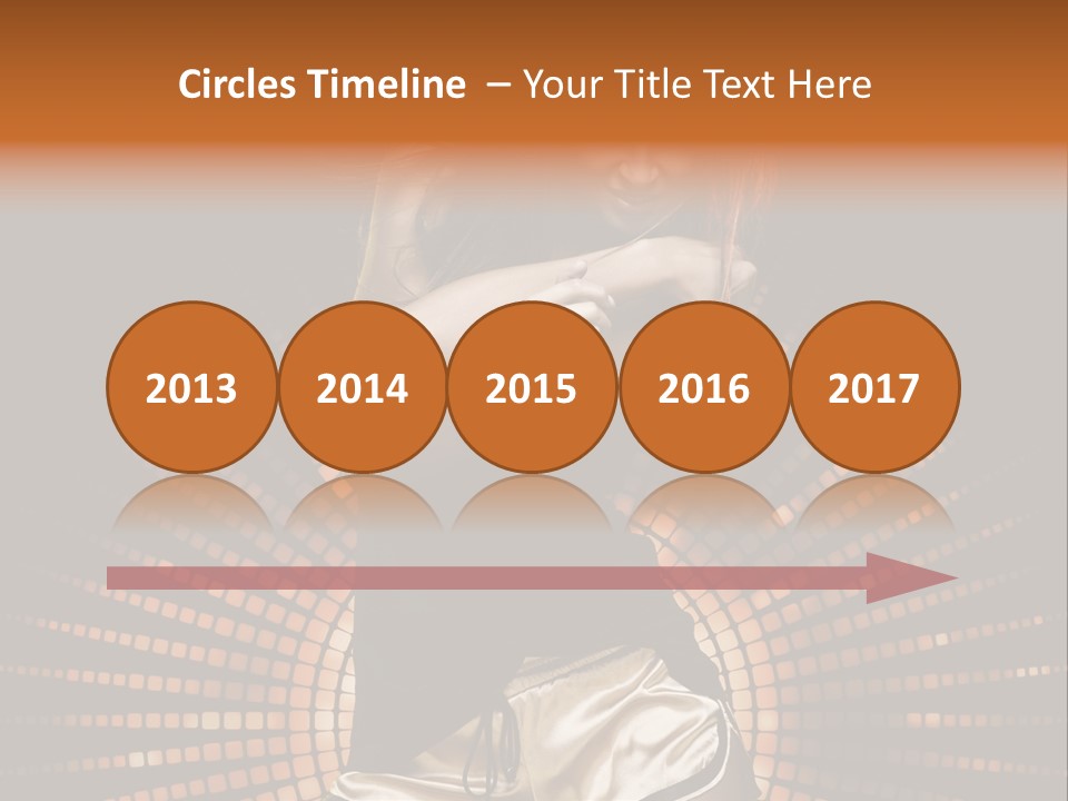 A Woman In A Black Dress Is Dancing PowerPoint Template