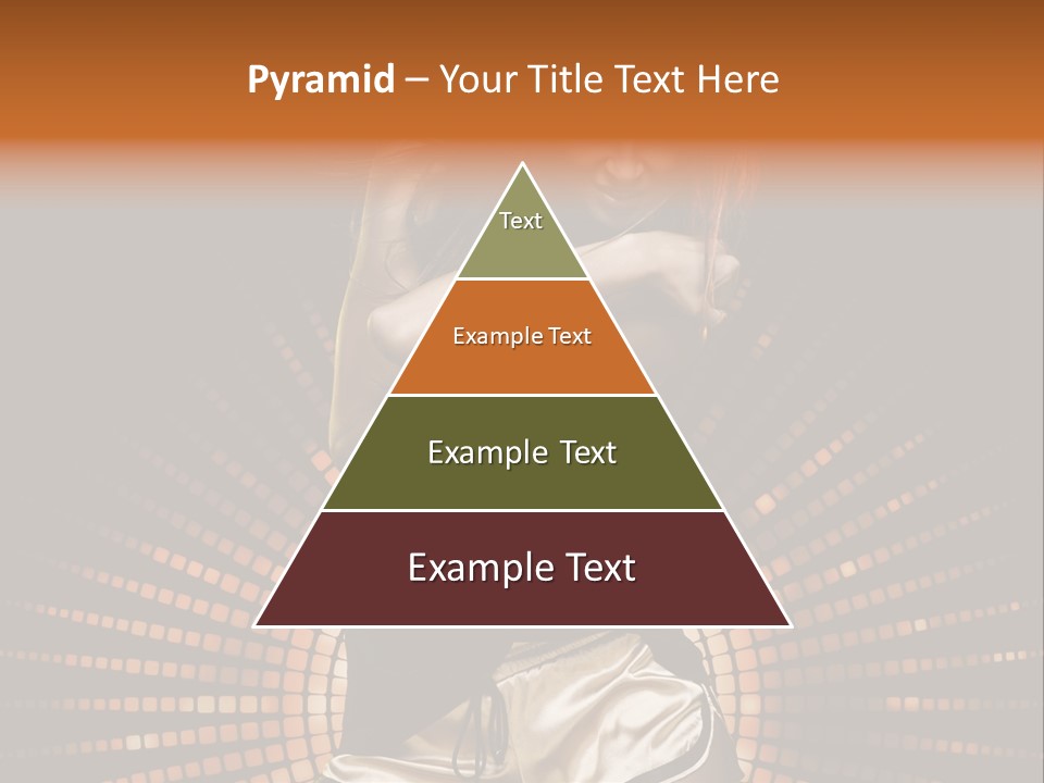 A Woman In A Black Dress Is Dancing PowerPoint Template