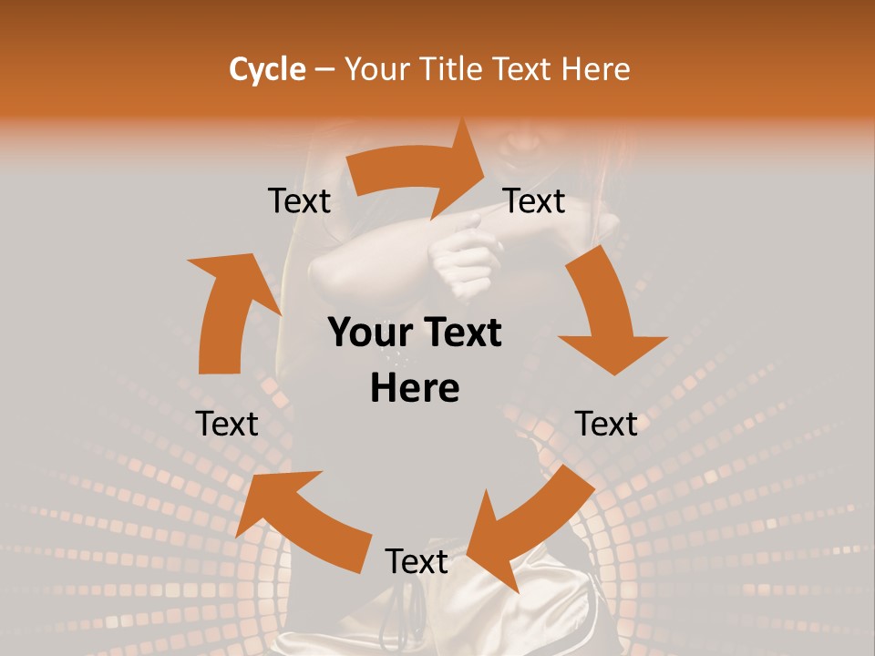 A Woman In A Black Dress Is Dancing PowerPoint Template