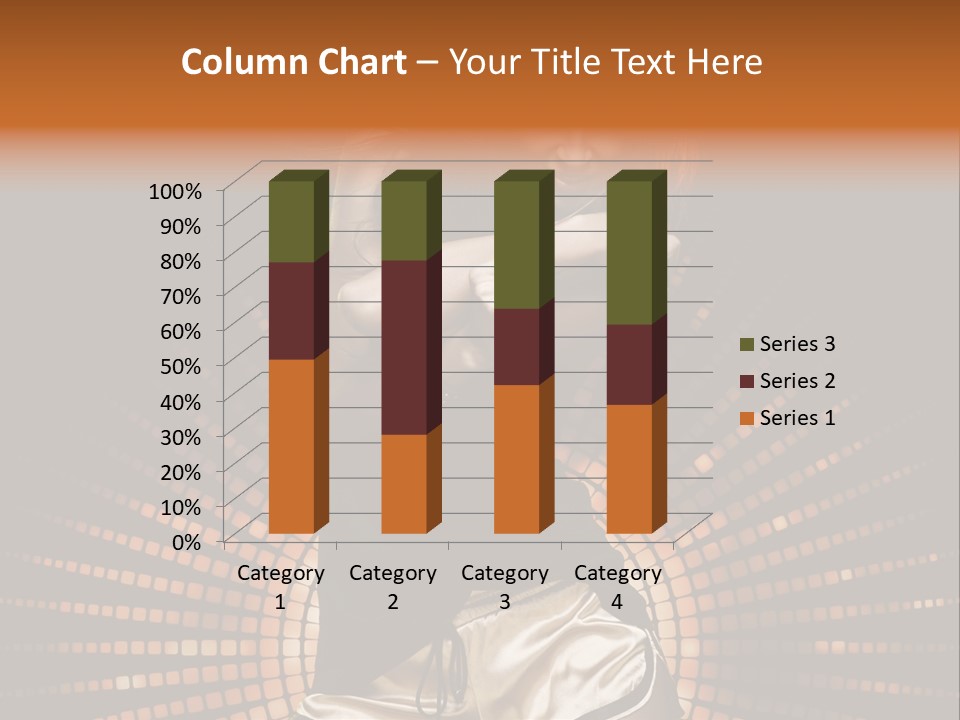 A Woman In A Black Dress Is Dancing PowerPoint Template