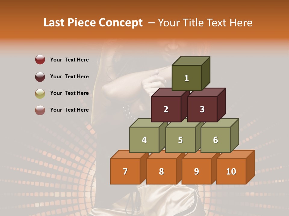 A Woman In A Black Dress Is Dancing PowerPoint Template