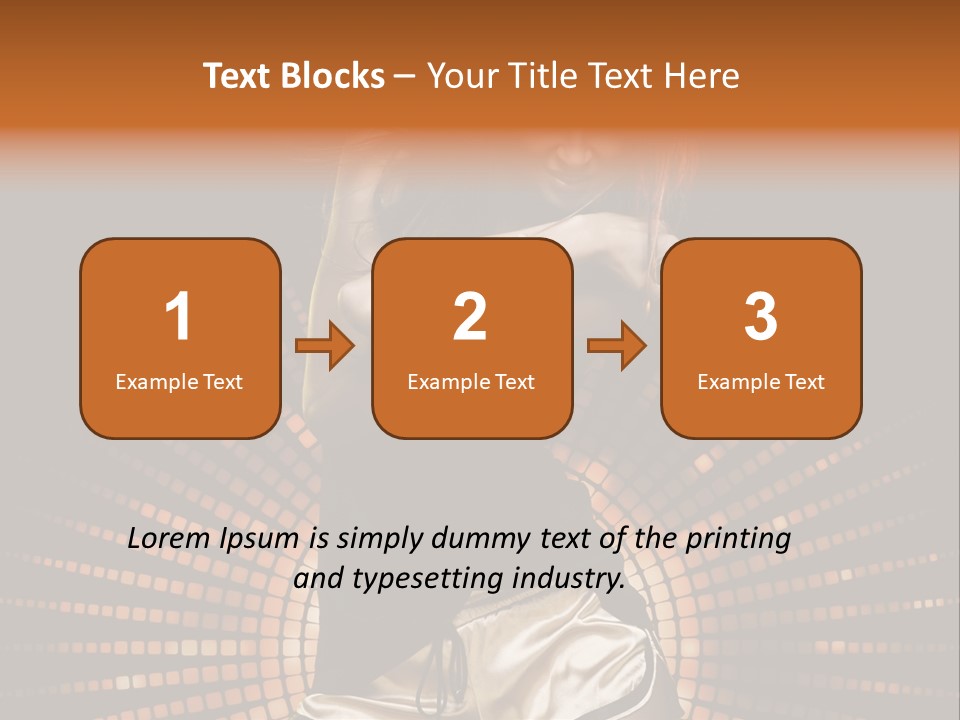 A Woman In A Black Dress Is Dancing PowerPoint Template