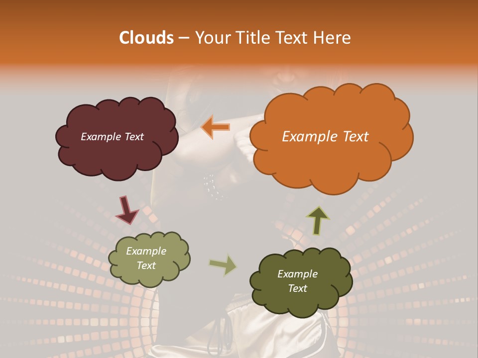 A Woman In A Black Dress Is Dancing PowerPoint Template