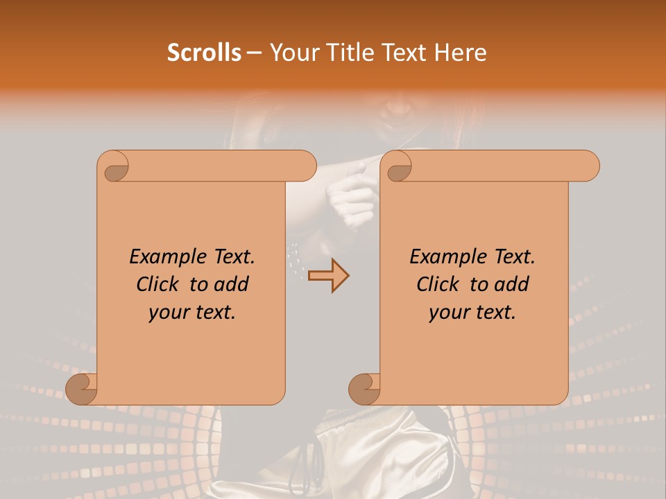 A Woman In A Black Dress Is Dancing PowerPoint Template