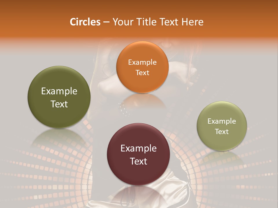 A Woman In A Black Dress Is Dancing PowerPoint Template