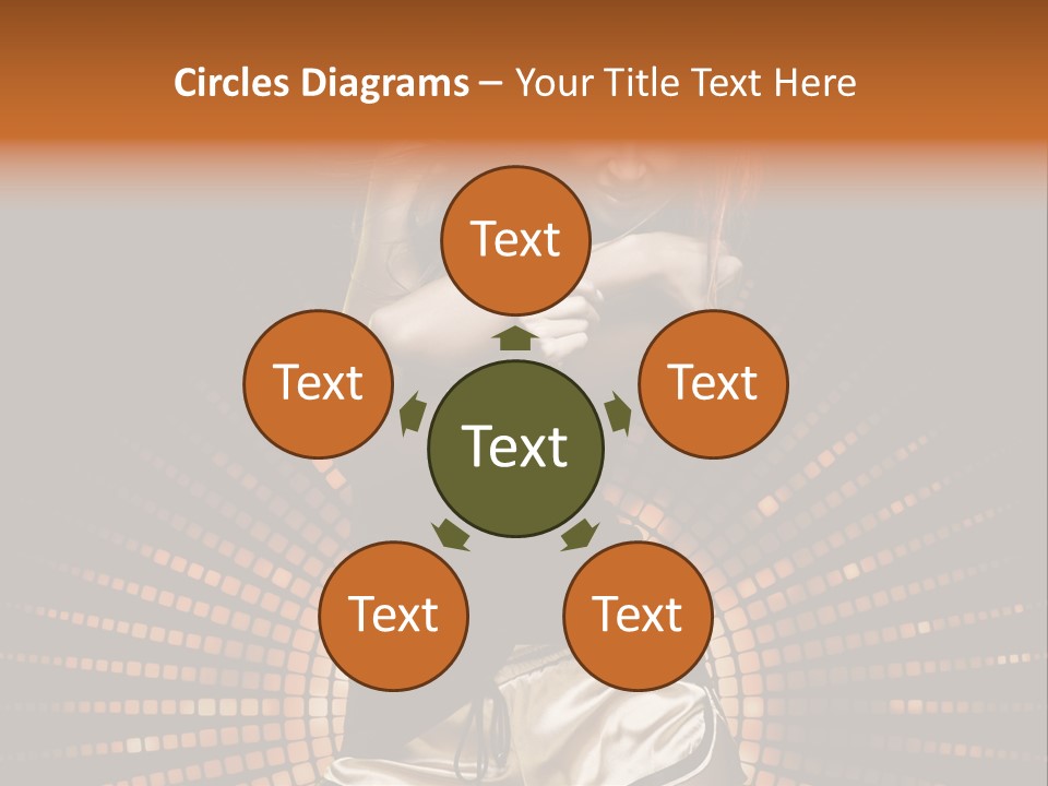 A Woman In A Black Dress Is Dancing PowerPoint Template