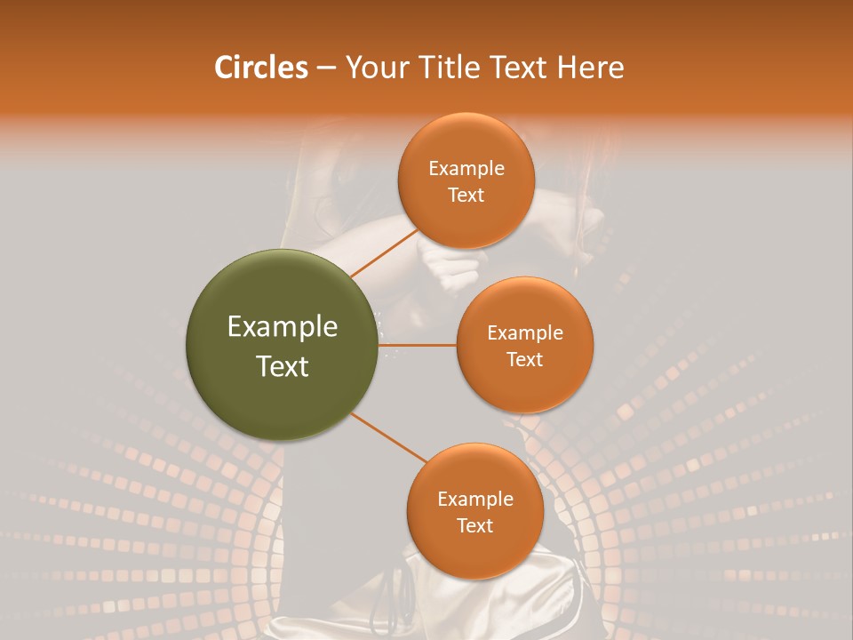 A Woman In A Black Dress Is Dancing PowerPoint Template