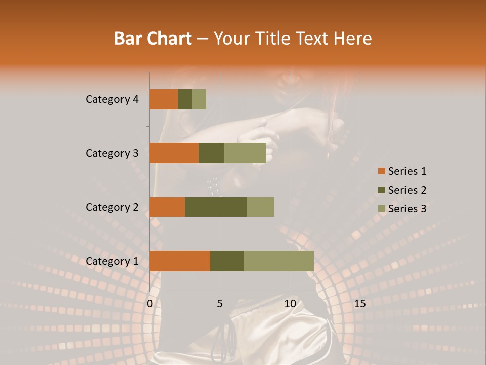 A Woman In A Black Dress Is Dancing PowerPoint Template