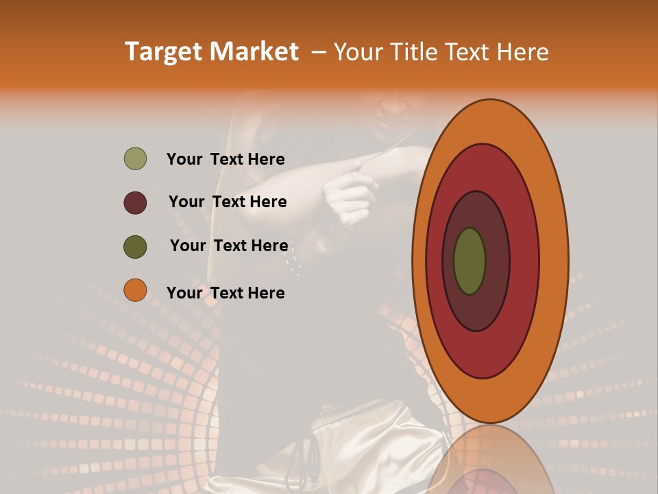 A Woman In A Black Dress Is Dancing PowerPoint Template