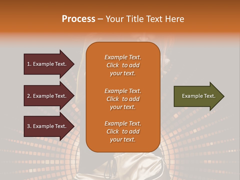 A Woman In A Black Dress Is Dancing PowerPoint Template