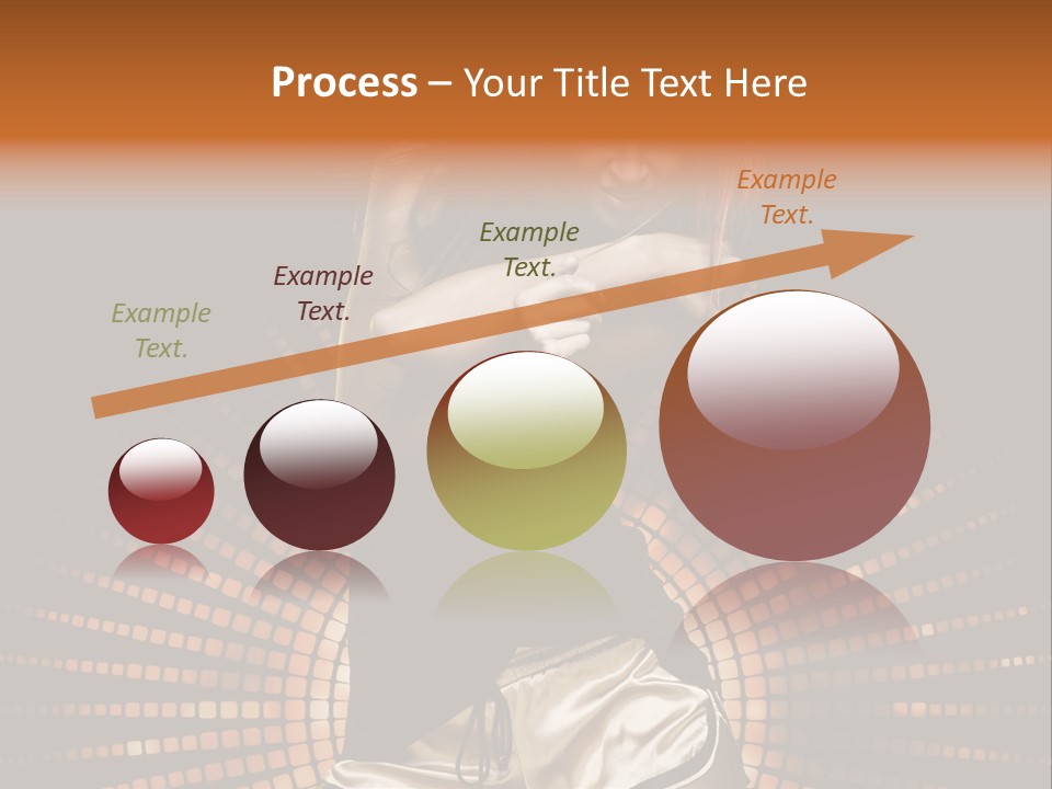 A Woman In A Black Dress Is Dancing PowerPoint Template