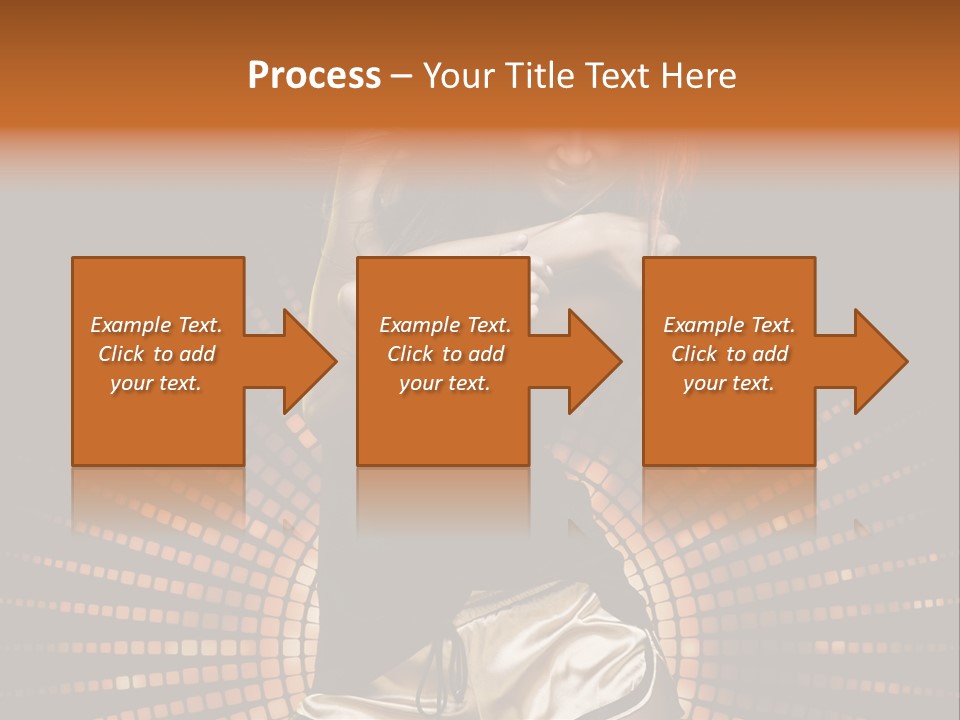 A Woman In A Black Dress Is Dancing PowerPoint Template