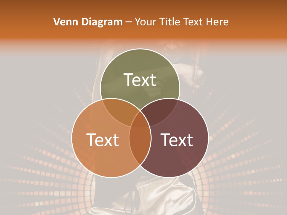 A Woman In A Black Dress Is Dancing PowerPoint Template