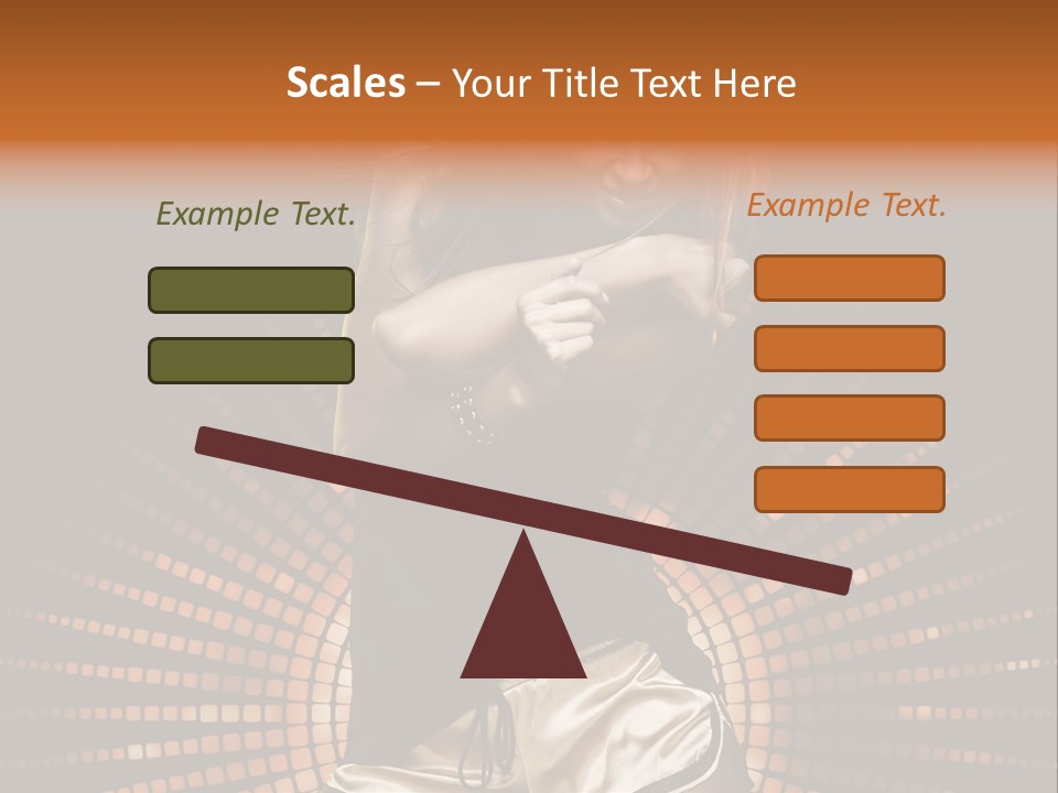 A Woman In A Black Dress Is Dancing PowerPoint Template