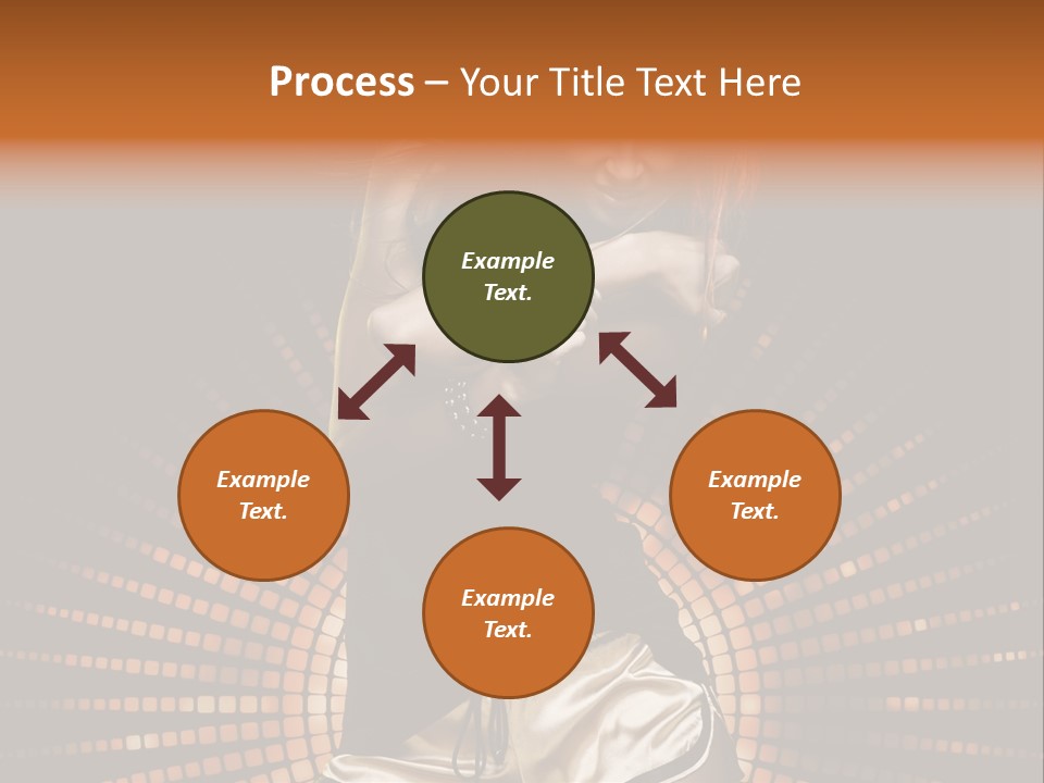 A Woman In A Black Dress Is Dancing PowerPoint Template