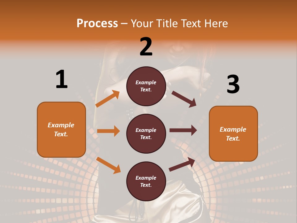 A Woman In A Black Dress Is Dancing PowerPoint Template