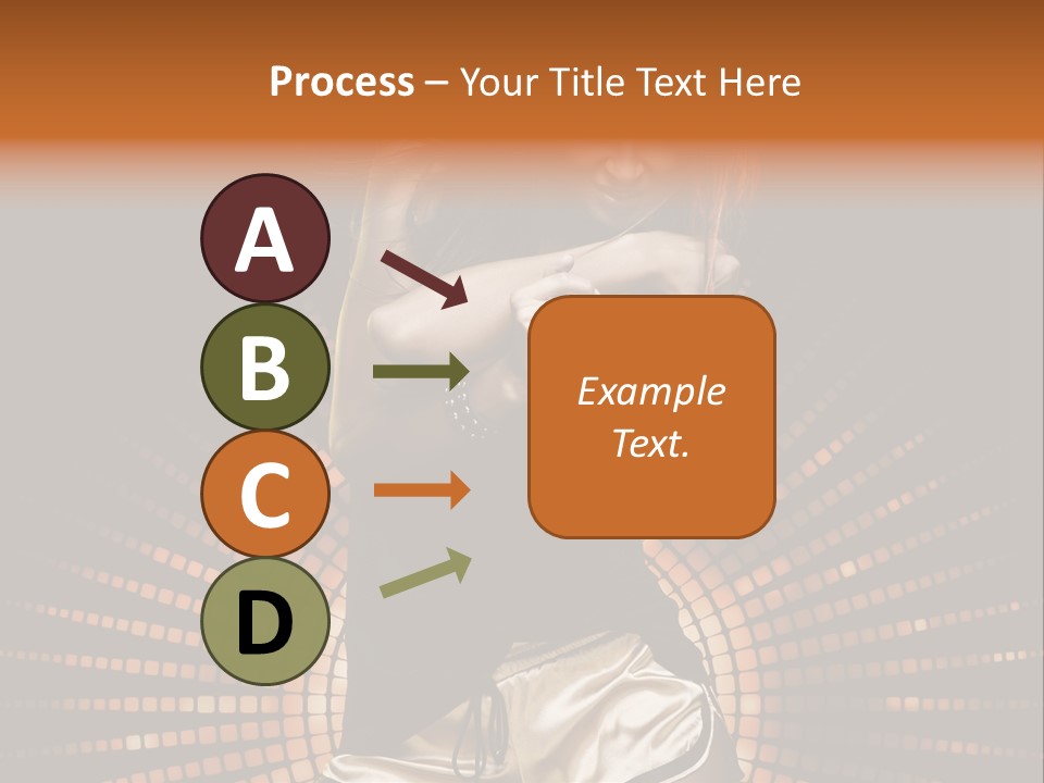 A Woman In A Black Dress Is Dancing PowerPoint Template