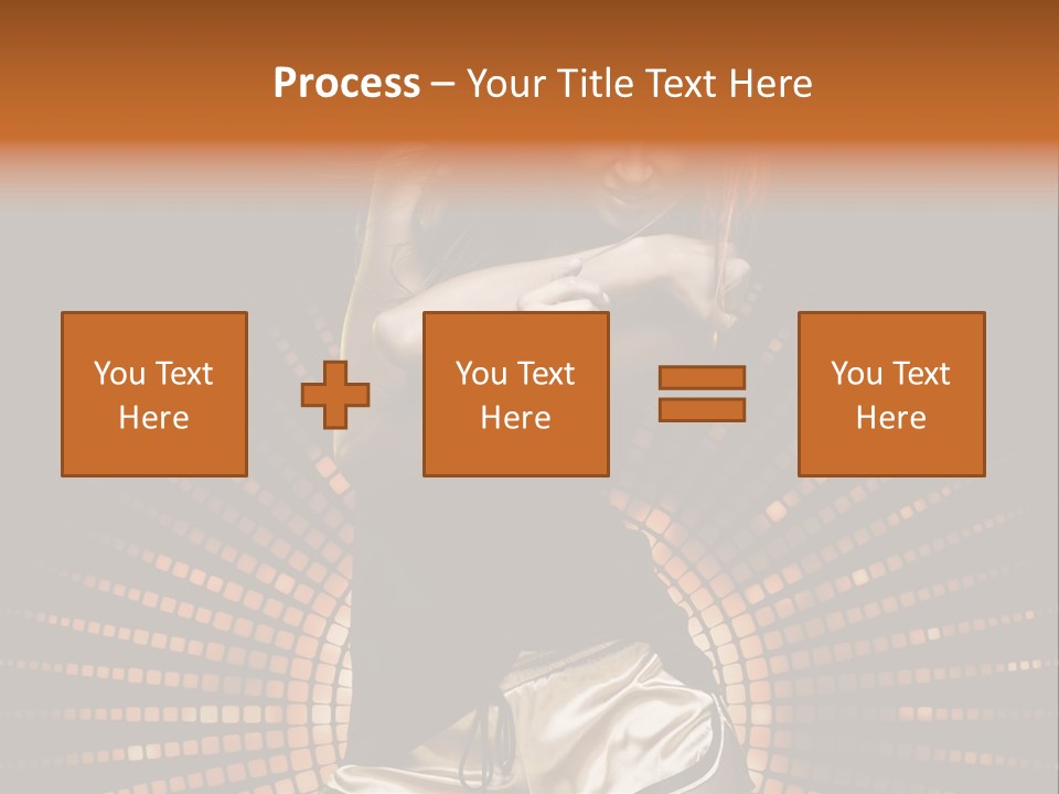 A Woman In A Black Dress Is Dancing PowerPoint Template