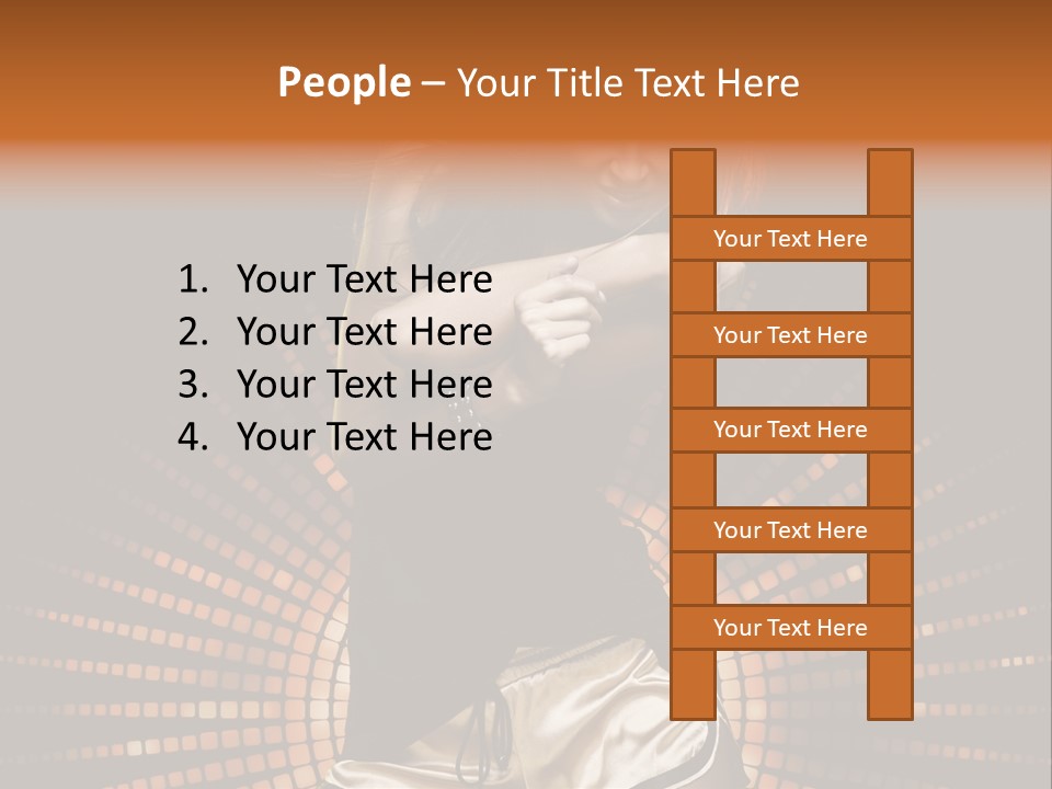 A Woman In A Black Dress Is Dancing PowerPoint Template