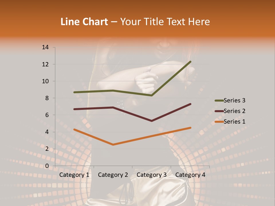 A Woman In A Black Dress Is Dancing PowerPoint Template