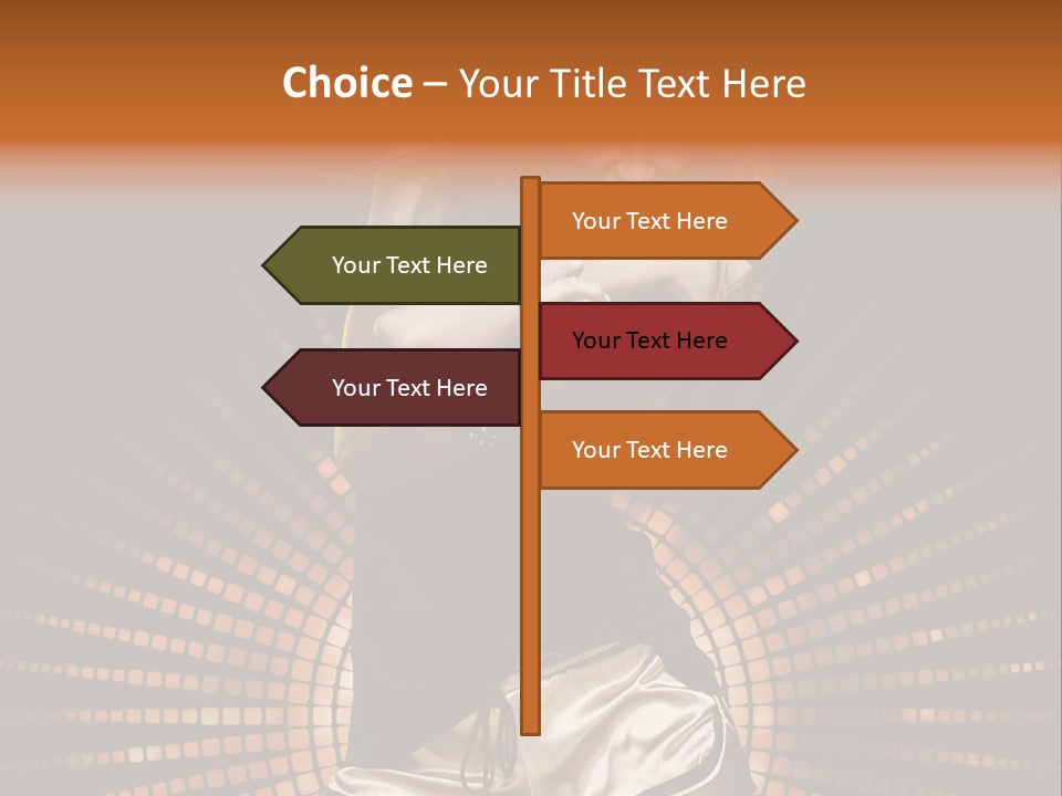 A Woman In A Black Dress Is Dancing PowerPoint Template