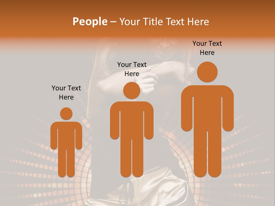 A Woman In A Black Dress Is Dancing PowerPoint Template