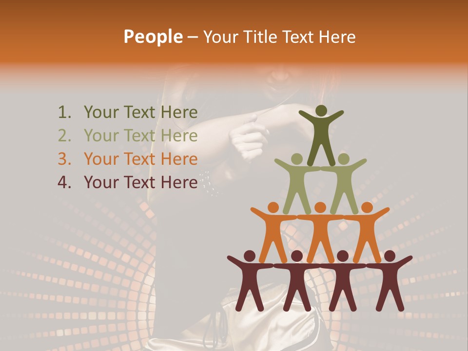 A Woman In A Black Dress Is Dancing PowerPoint Template