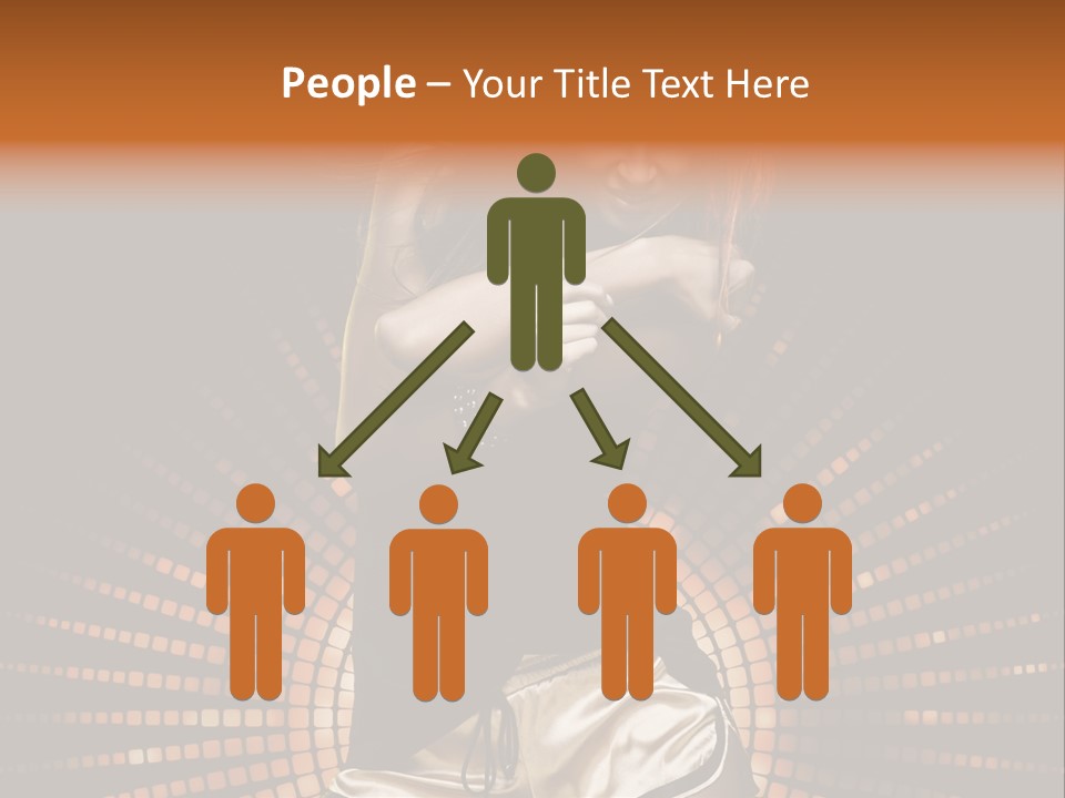 A Woman In A Black Dress Is Dancing PowerPoint Template