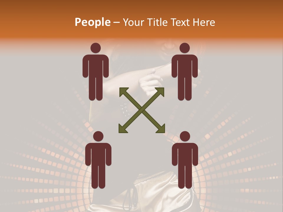 A Woman In A Black Dress Is Dancing PowerPoint Template