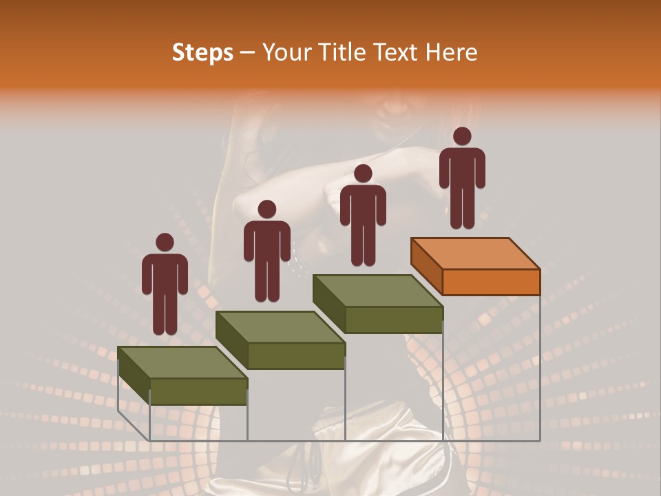 A Woman In A Black Dress Is Dancing PowerPoint Template