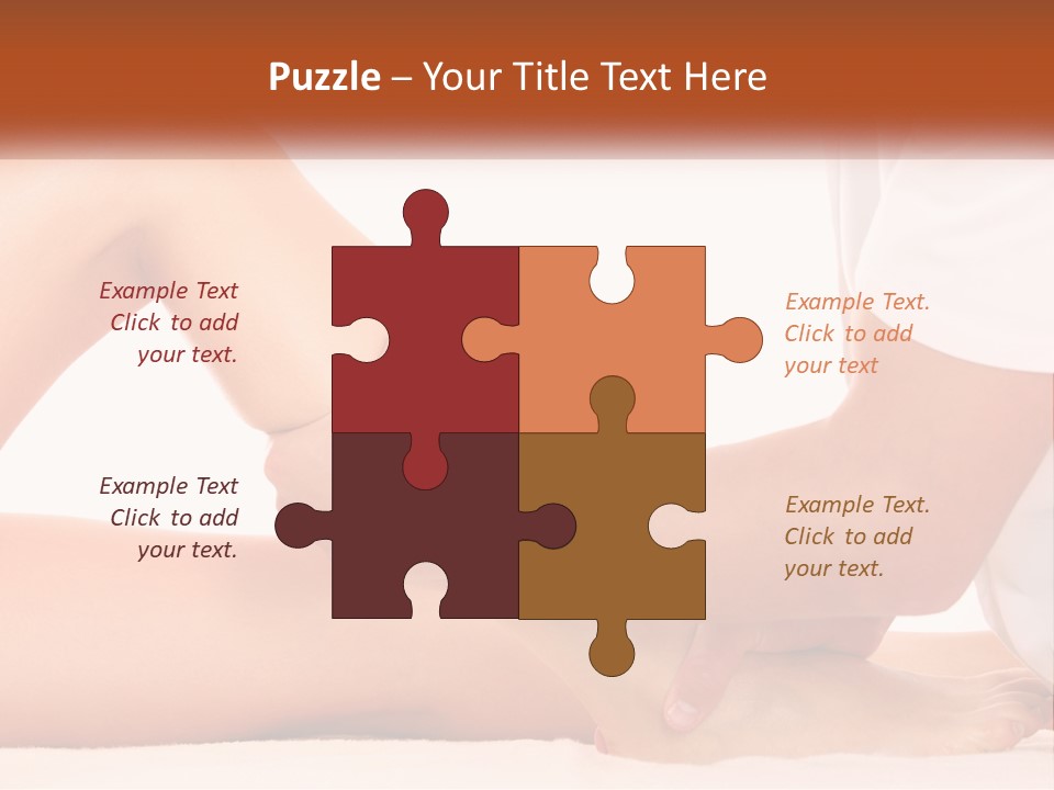 A Person Is Getting A Foot Massage From Another Person PowerPoint Template