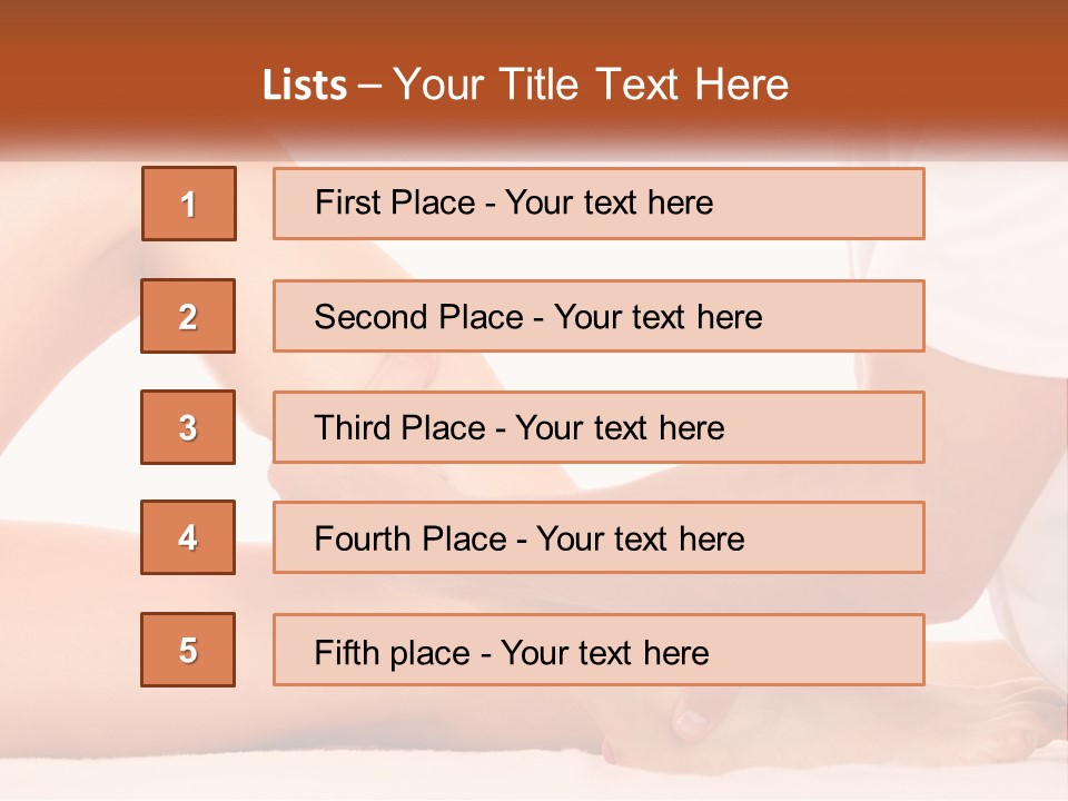 A Person Is Getting A Foot Massage From Another Person PowerPoint Template
