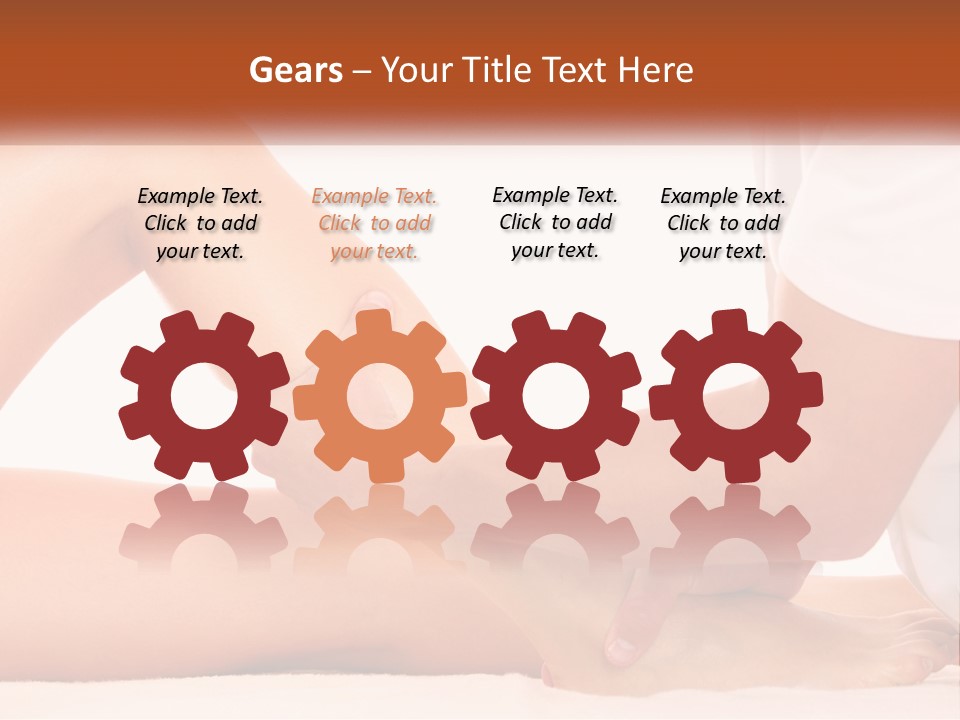 A Person Is Getting A Foot Massage From Another Person PowerPoint Template