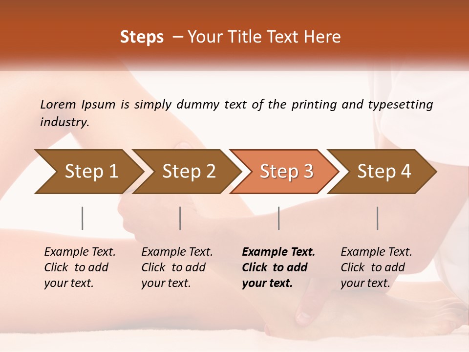 A Person Is Getting A Foot Massage From Another Person PowerPoint Template