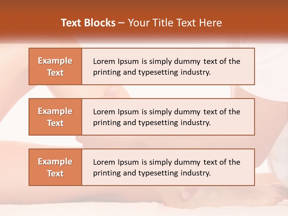 A Person Is Getting A Foot Massage From Another Person PowerPoint Template