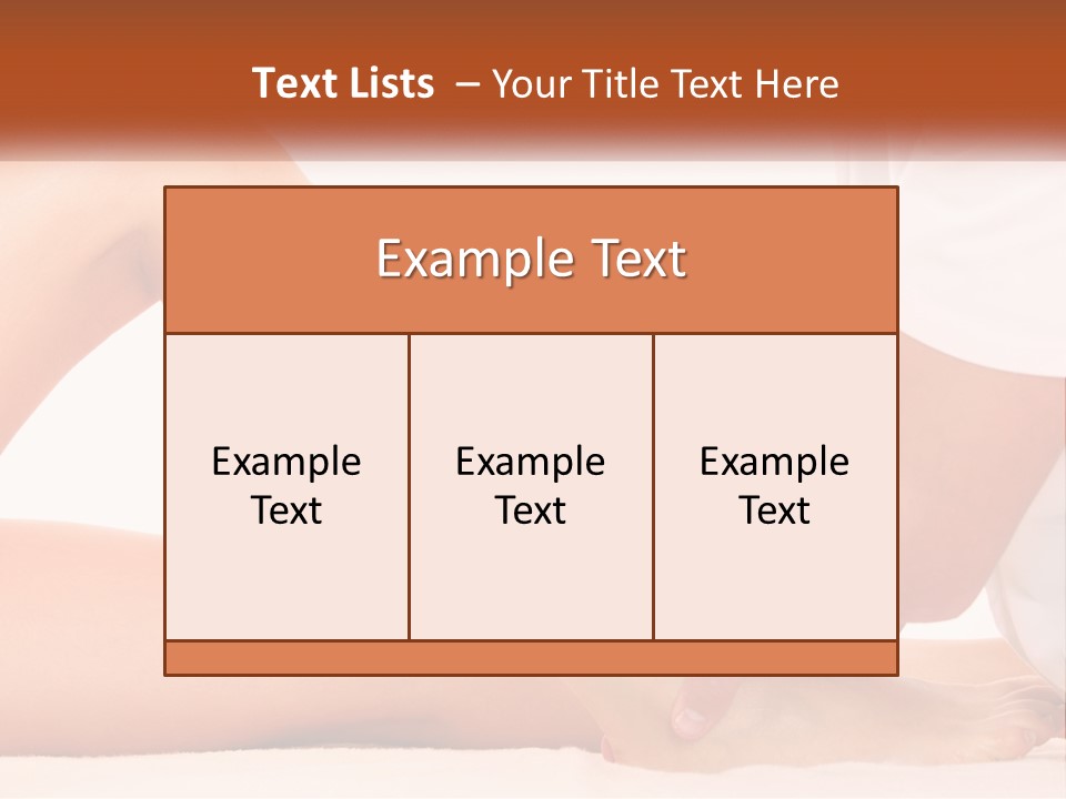 A Person Is Getting A Foot Massage From Another Person PowerPoint Template