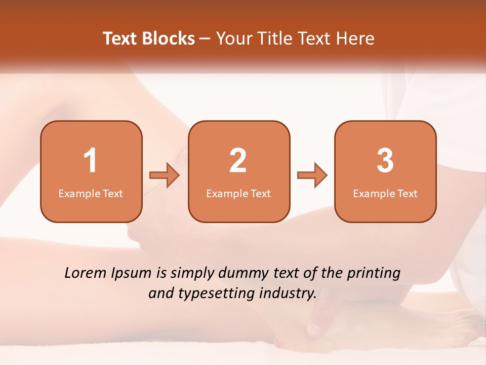 A Person Is Getting A Foot Massage From Another Person PowerPoint Template