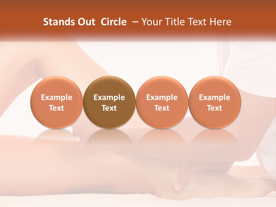 A Person Is Getting A Foot Massage From Another Person PowerPoint Template