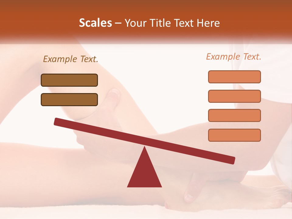 A Person Is Getting A Foot Massage From Another Person PowerPoint Template
