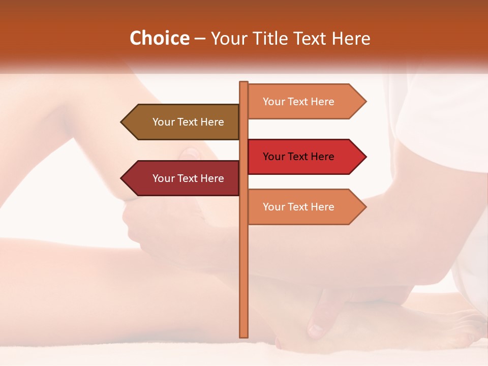 A Person Is Getting A Foot Massage From Another Person PowerPoint Template