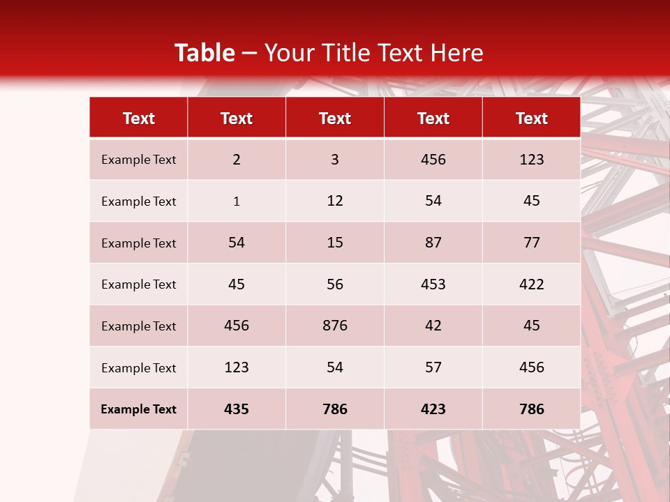 A Red And White Tower With A Satellite Dish On Top Of It PowerPoint Template