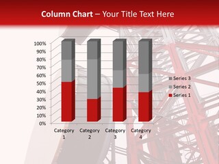 A Red And White Tower With A Satellite Dish On Top Of It PowerPoint Template