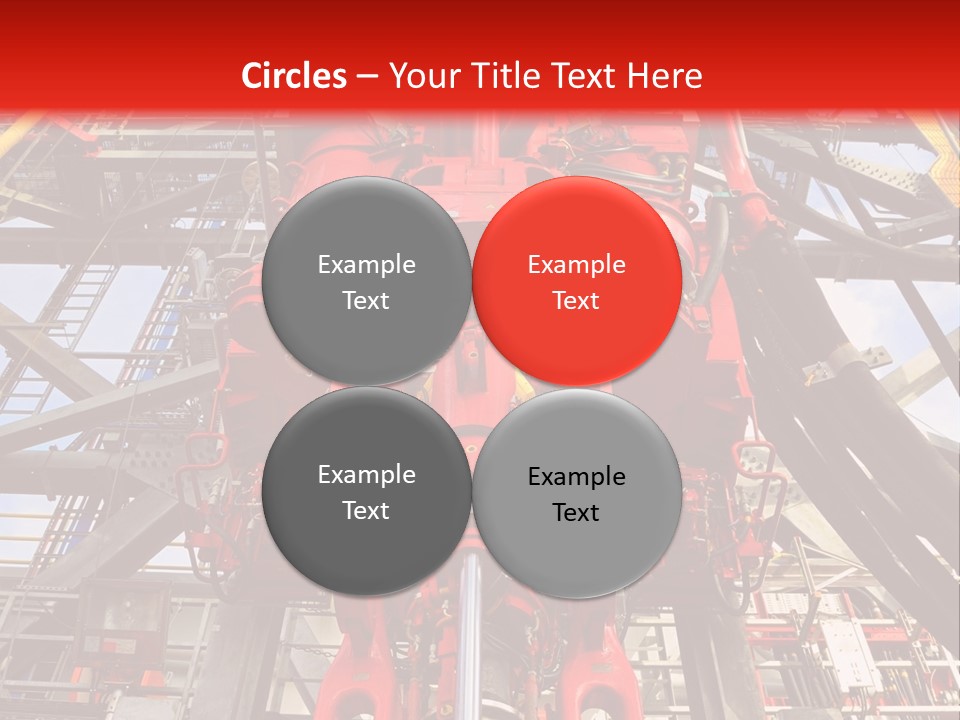 A Red Power Plant With Wires And Wires In The Background PowerPoint Template