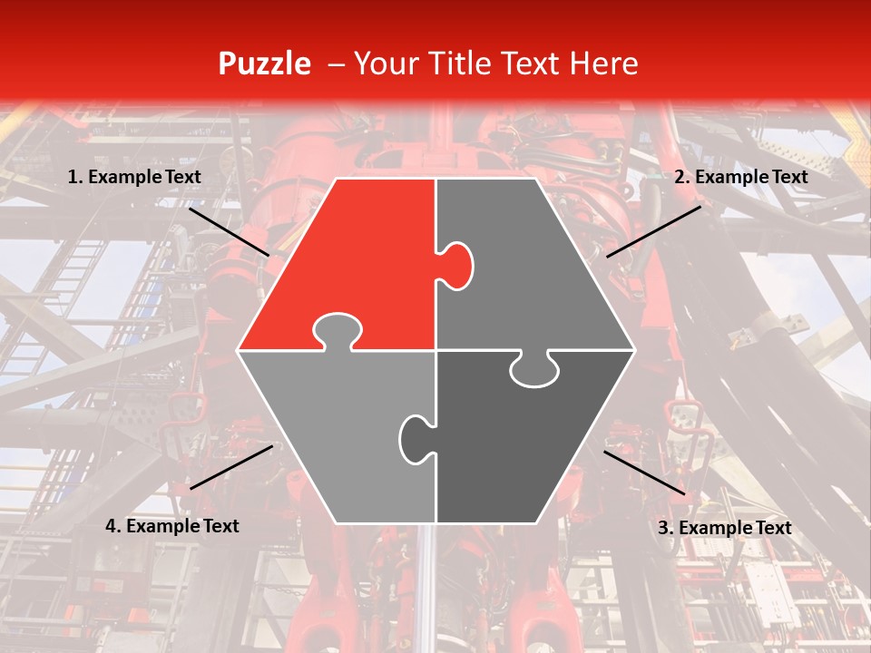 A Red Power Plant With Wires And Wires In The Background PowerPoint Template