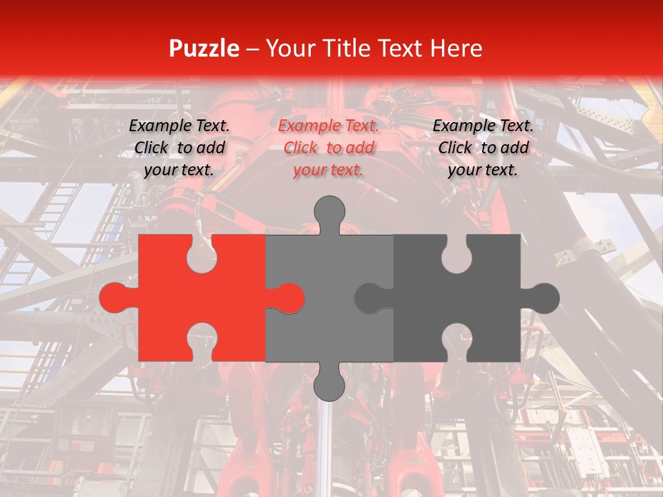 A Red Power Plant With Wires And Wires In The Background PowerPoint Template